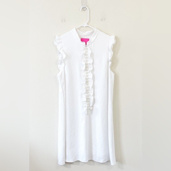 Lilly Pulitzer Adalee Shift Dress Resort White Size 12 - Picture 2 of 10